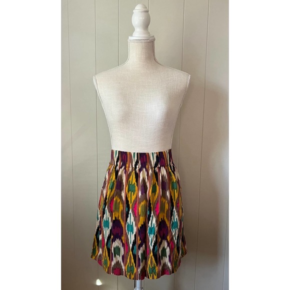 CAbi Dresses & Skirts - CAbi Bella Aztec Ikat Skater Skirt #359 sz MED